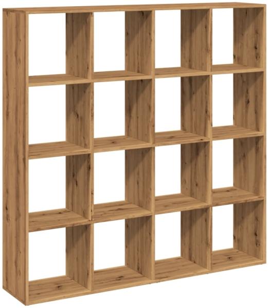 vidaXL Bücherregal Artisan-Eiche 137,5x29x137,5 cm Holzwerkstoff 3310297
