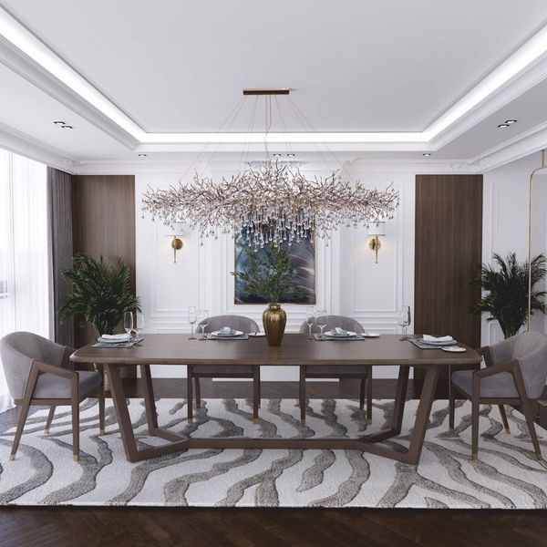 Casa Padrino Luxus Esstisch Dunkelbraun 200 cm - Luxus Esszimmer Möbel