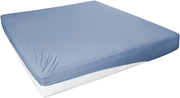 Westminster Spannbetttuch Jersey Elastan 100 x 200 cm blau