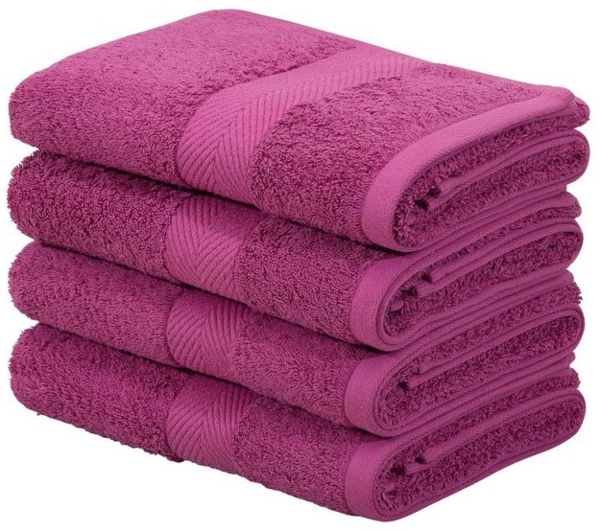 my home Handtücher Eva, 4 Handtücher 50x100, Premium-Qualität 550g/m², Walkfrottee (4-St), flauschig, Handtuchset aus 100 % Baumwolle, 5 Jahre Garantie Bild 4