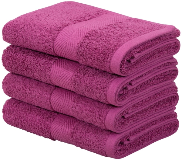 my home Handtücher Eva, 4 Handtücher 50x100, Premium-Qualität 550g/m², Walkfrottee (4-St), flauschig, Handtuchset aus 100 % Baumwolle, 5 Jahre Garantie Bild 5
