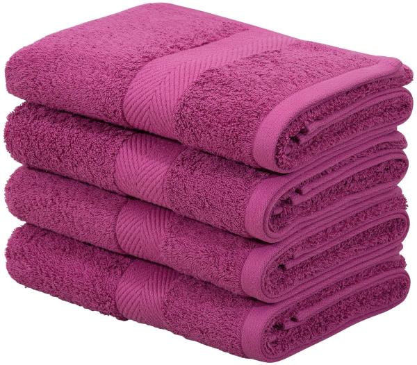 my home Handtücher Eva, 4 Handtücher 50x100, Premium-Qualität 550g/m², Walkfrottee (4-St), flauschig, Handtuchset aus 100 % Baumwolle, 5 Jahre Garantie Bild 1