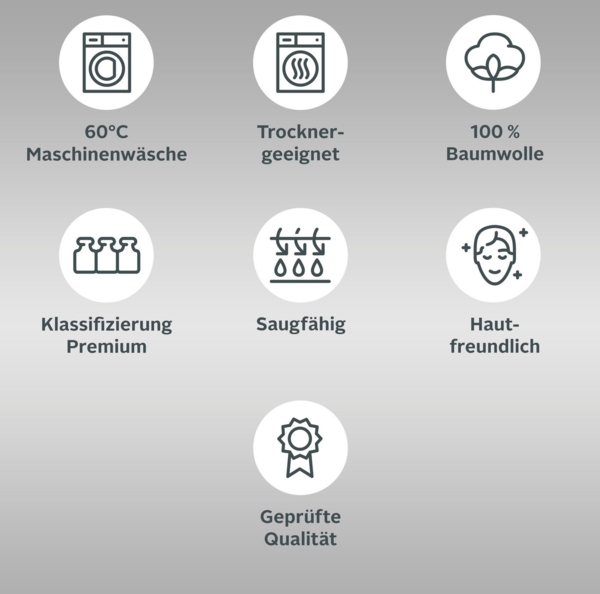 my home Handtücher Eva, 4 Handtücher 50x100, Premium-Qualität 550g/m², Walkfrottee (4-St), flauschig, Handtuchset aus 100 % Baumwolle, 5 Jahre Garantie Bild 2