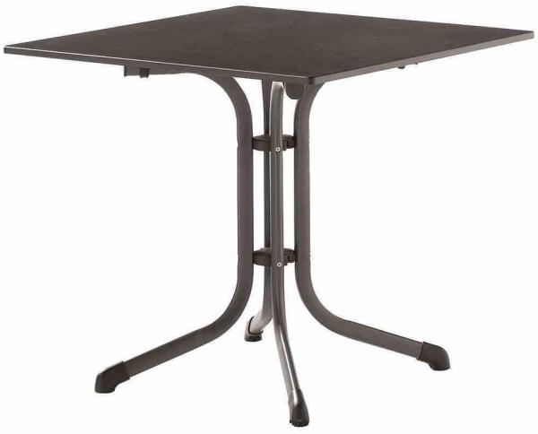 Sieger Boulevard-Klapptisch Boulevard-Klapptisch klappbar, Stahl Eisengrau 80 x 73 x 80 cm