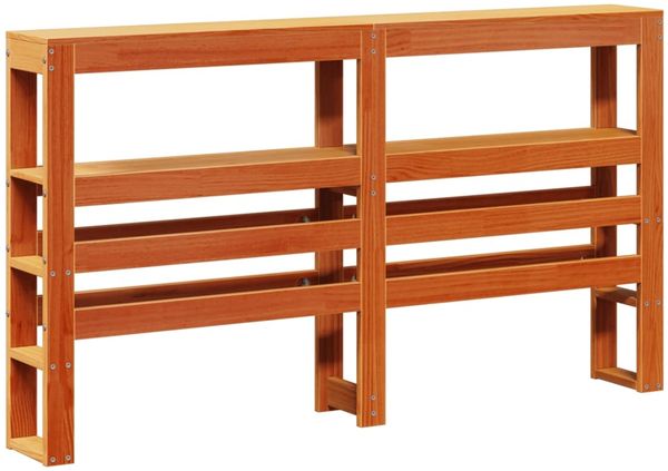 vidaXL Massivholzbett ohne Matratze Wachsbraun 135x190 cm Kiefernholz 3306060 Bild 6