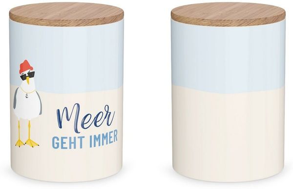 La Vida Vorratsdose Vorratsbehälter Keksdose Vorratsdose Kaffeedose 1L Keramik la vida