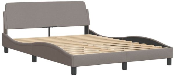vidaXL Bettgestell ohne Matratze "Hvar" Taupe 120x200 cm Stoff 3207762 Bild 7