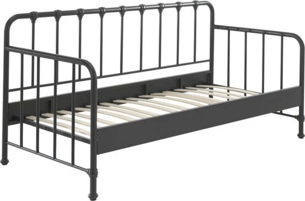 Vipack BRONXX Daybett, Metall Schwarz Matt, 90x200 cm