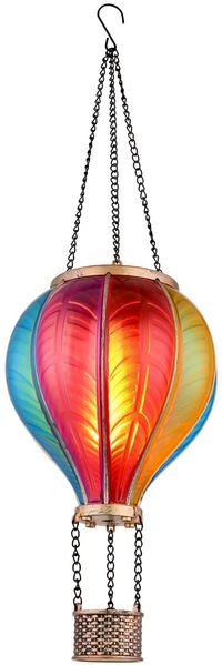 Ambia Garden 'CARDIFF' Solarleuchte, Metall multicolour, 14 cm, mit LED Flackerfunktion
