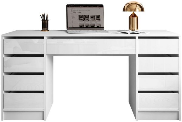 Lookway Schreibtisch MADA DOUBLE mit Schubladen (1x Schreibtisch), Breite: 157cm