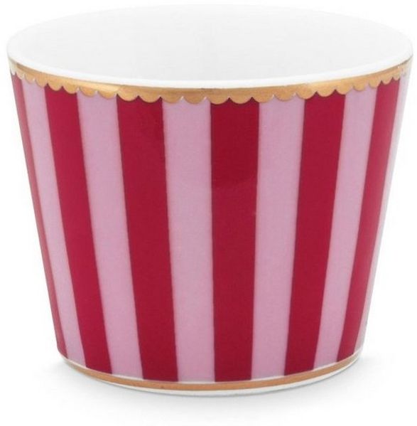 PiP Studio Eierbecher Love Birds Stripes Eierbecher rot/pink, Egg Cup Love Birds Stripes Red-Pink