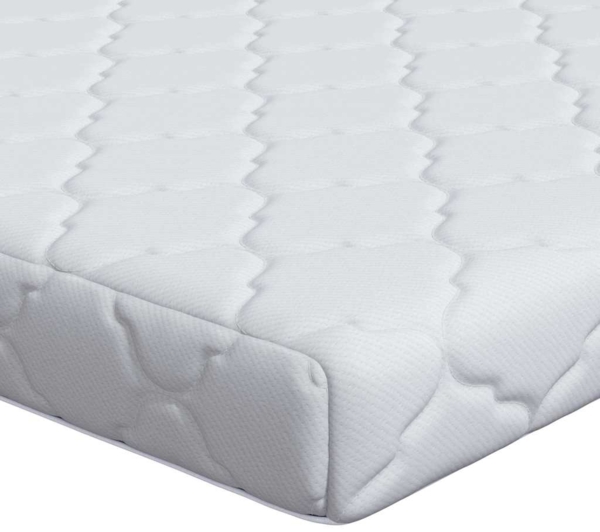 vidaXL Matratze mit Kokosnusschicht Weiß 200 x 80 cm PU-Schaum 4106380