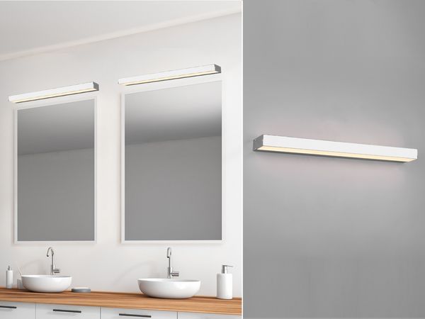 LED Badezimmer Wandleuchte ROCCO Chrom - Up-Down Spiegelleuchte, Breite 60cm