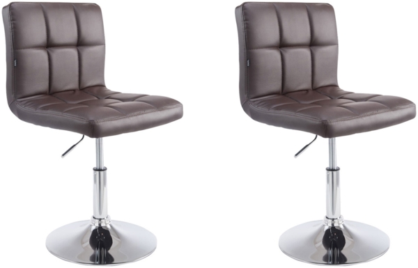 2er Set Lounger Palma V2 Kunstleder, braun