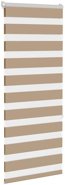 vidaXL Doppelrollo Sandbraun 60x150 cm Stoffbreite 55,9 cm Polyester 4014539 Bild 3