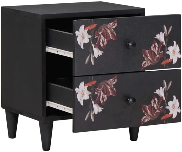 vidaXL Nachttisch 2 pcs Braun 40 x 33,5 x 46 cm Massivholz Mango 4018699