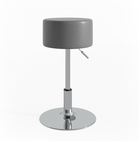 Hocker Design Grau 33.5 x 67 cm für Schminktisch Vicco