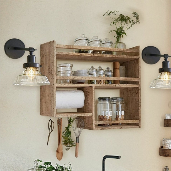 Mirabeau Wandregal Gewürzregal Loré braun Bild 2