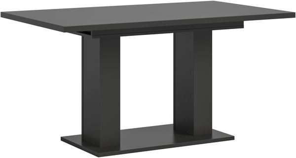 Kulissen-Esstisch >Motion< ausziehbar 190cm, Grau - 150/190x76x90cm (BxHxT)