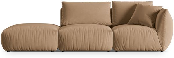 Micadoni Modulares Sofa Chris 3-Sitzer Links Samt Sand