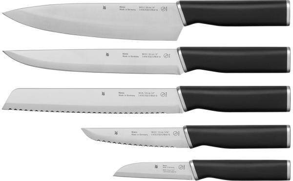 WMF Messer-Set Kineo (Set, 5-tlg, Koch-, Gemüse-, Brot-, Fleisch- & Zubereitungsmesser), Performance Cut, scharf, Premium-Edelstahl, Made in Germany