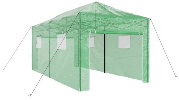 vidaXL Gewächshaus mit Pop-up-Rahmen Grün 290 x 580 x 315 cm Eisen 42006645