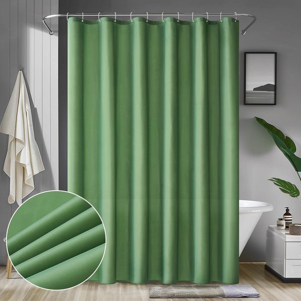 Duschvorhang 150x180cm Grün Wasserdicht Anti-schimmel Textil Waschbar