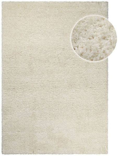 OTTO home Hochflor-Teppich Saul, rechteckig, Höhe: 50 mm, dichter weicher Langflor, mit Glanz, Shaggy, uni farben, Wohnzimmer