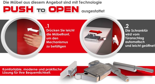 Kommode Sento K154 (Farbe: Cashmere) Bild 7