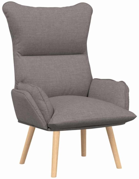 vidaXL Sessel Taupe 69 x 74 x 93 cm Stoff und Sperrholz 42001871