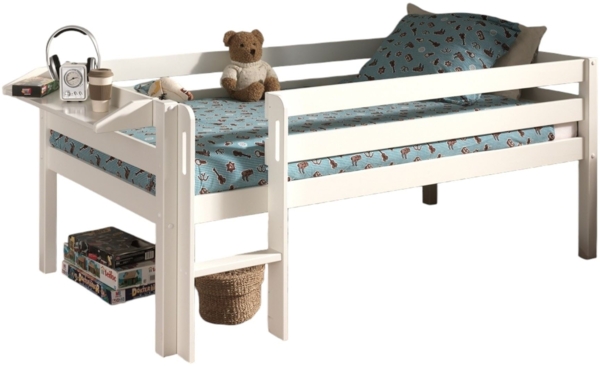 Kojenbett Karolina 208x105x83 Kinderbett Massivholz Weiß