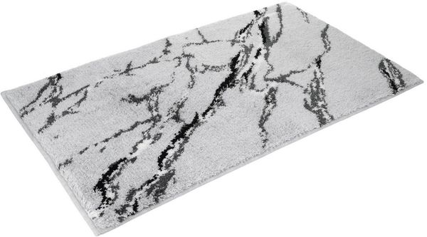 Vossen Badematte »Marble«, Höhe 16 mm, fußbodenheizungsgeeignet, Polyacryl, rechteckig