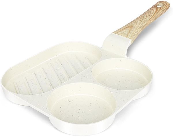 GiPP 3-Loch Omlettenpfanne Granit-Antihaftbeschichtung für Eierpfanne