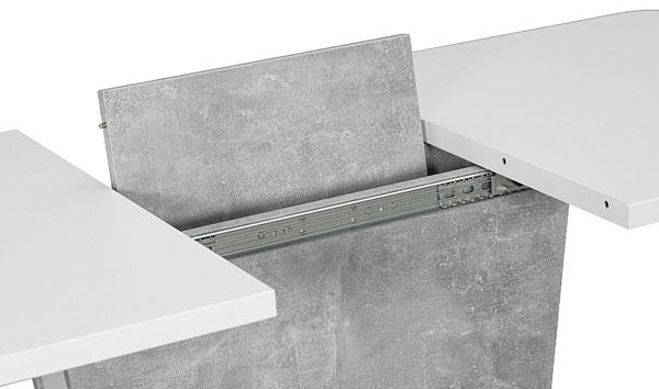 XL Küchenhängeschrank Rimini 40x96cm Glaseinsatz matt Farbe: RAL 9010 reinweiß matt / lava RI-W4S/40 Bild 2