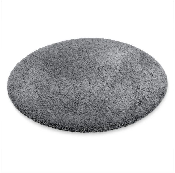 OTTO home Badematte Kaarin, Höhe 30 mm, rutschhemmend beschichtet, schnell trocknend, Polyester, rund, Badteppich, getuftet, flauschig, hochflor, große Farbauswahl
