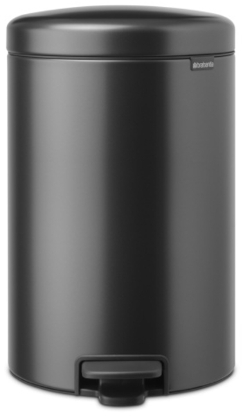 Brabantia NewIcon Treteimer 20 l | Softclose-Mülleimer mit geruchsdichtem Deckel, Kunststoff-Inneneimer | Kompakt, rutschfest