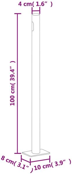 vidaXL Seitenmarkise Ausziehbar Braun 160x1000 cm 318033 Bild 9