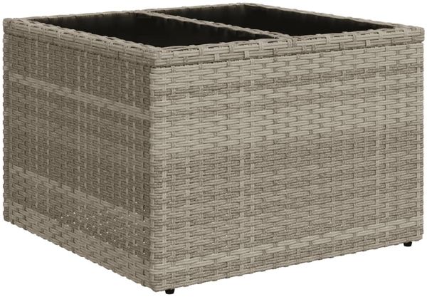 vidaXL 6-tlg. Garten-Sofagarnitur mit Kissen Hellgrau Poly Rattan 3220141 Bild 3