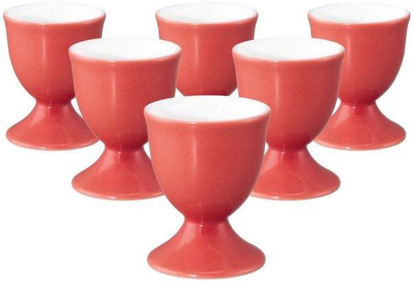 Seltmann Weiden Liberty Pure Colors Eierbecher ø 4,9 cm 6er Set - Flamingo Red