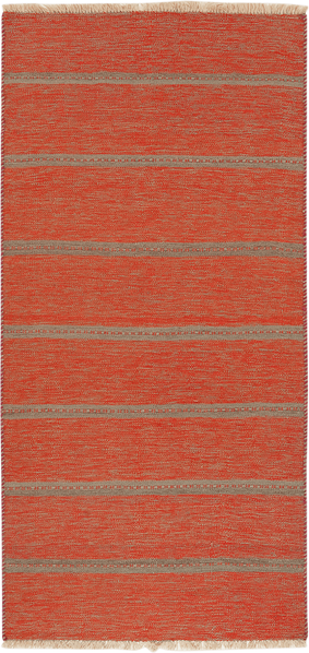 Looma 'Shahbaz' Kelim Gashgai handgewebt, Schurwolle Orange, 97x201 cm