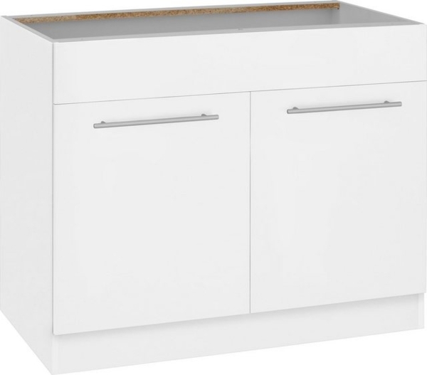 wiho Küchen Spülenschrank Unna 100 cm breit, ohne Arbeitsplatte Bild 4