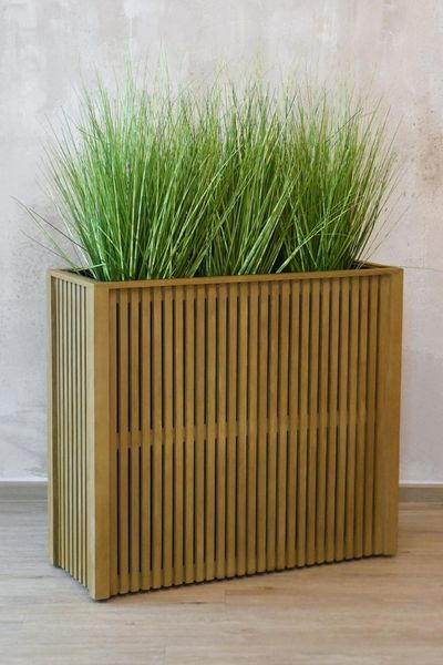 VIVANNO Pflanzkübel Holz ELEMENTO Kasten - Hellbraun Maserung (1 St), 83x32x75 cm