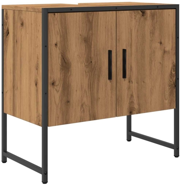 vidaXL Waschbeckenunterschrank Artisan-Eiche 60x33x60 cm 857703