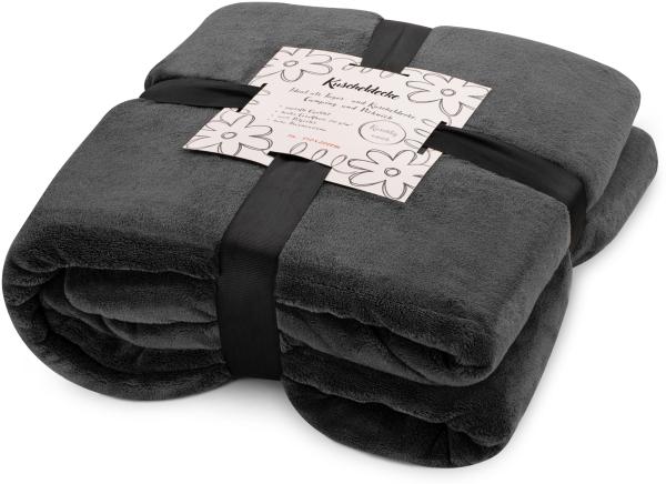Kuscheldecke 150x200 cm anthrazit
