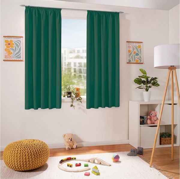 heimtexland Vorhang Dekoschal Baumwolle Fensterdeko Gardine blickdicht (1 St), Kräuselband, blickdicht, Polycotton, Natur I Kräuselband oder Schlaufen I verschiedene Größen