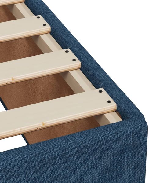 vidaXL Boxspringbett mit Matratze Blau 90x190 cm Stoff 3285756 Bild 11