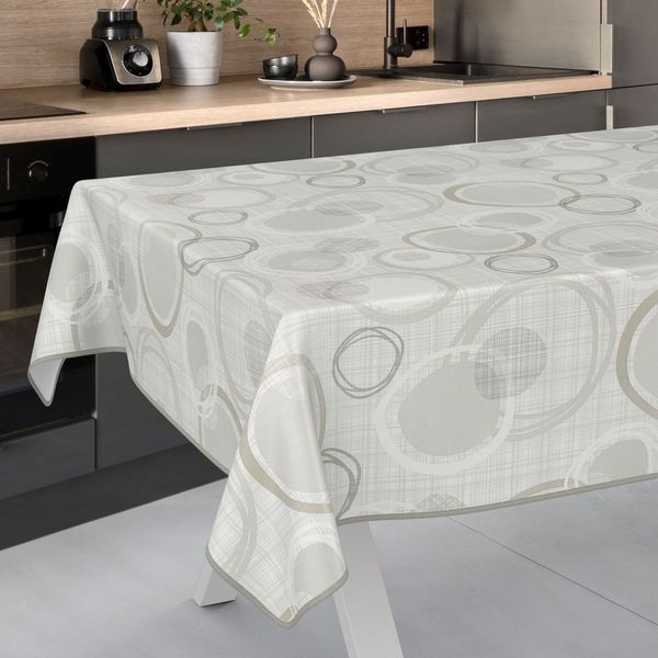 ANRO Tischdecke Wachstuchtischdecke Gartentischdecke Wachstischdecke (Einzelstück 1-tlg), Glatt 140x100 cm wasserabweisend mit Saum