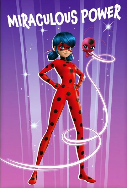 JACK Jugendbettwäsche 135x200cm Miraculous Ladybug Cat Noir Herding, Renforcé, 2 teilig, Power, Wendeoptik, Kwami Tikki, mit Knopfleiste