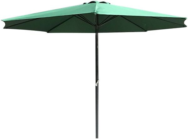 ALU Landhausschirn Sonnenschirm 300cm mit Kurbel UV 50+ grün 62429