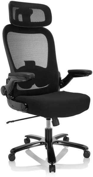 hjh OFFICE XXL Drehstuhl INSTRUCTOR SW I PRO Stoff/Netzstoff Schwarz Bild 3